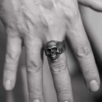Skull Ring 925 Silver mens Skull jewerly skull ring for men SSJ83