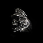 Military Skull Ring - 925 Silver Soldier Memorial Gift
