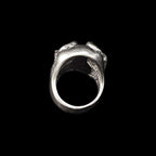 Large tooth skull ring 925 silver To grimaceskull skull ring Grin SSJ91