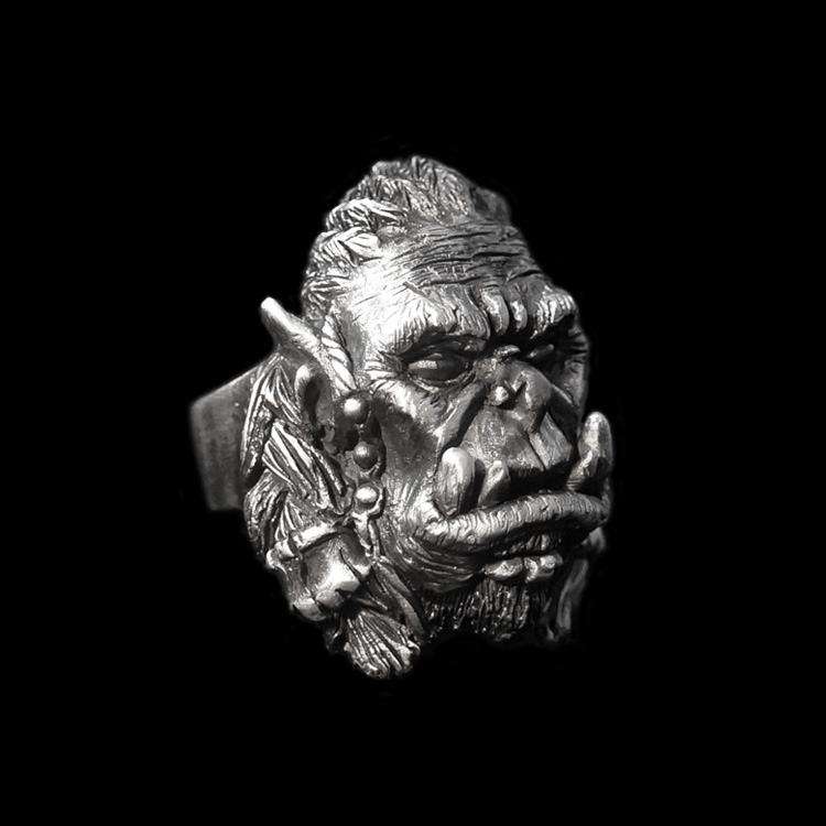 Chief of the frost wolf clan Durotan ring 925 Silver World of Warcraft Durotan rings 