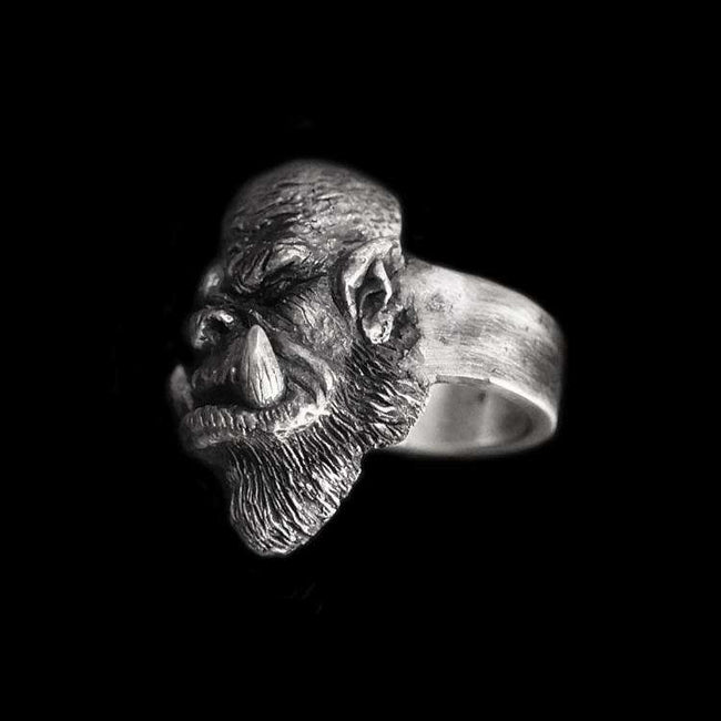 Doom Hammer ring Orgrim ring 925 Silver mens ring Warcraft jewelry Main Image