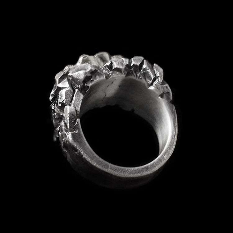 Fist ring Give me strength brass fist 925 silver Fist of strength rings