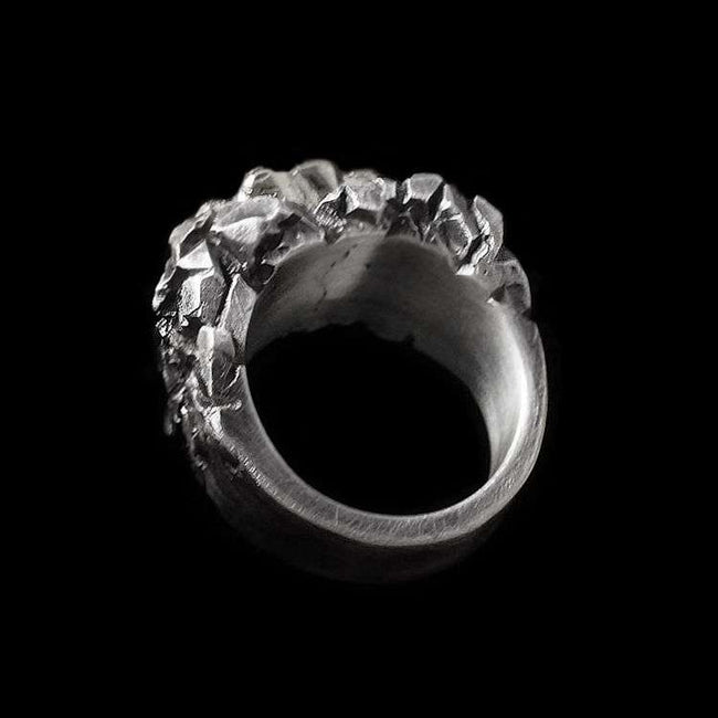 Fist ring Give me strength brass fist 925 silver Fist of strength rings Main Image