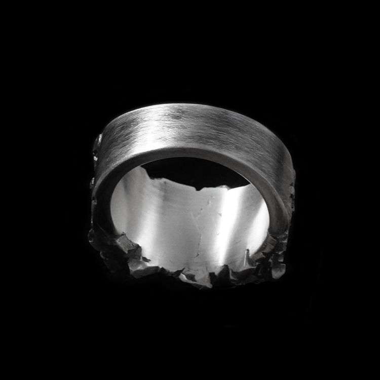 Fist ring Give me strength brass fist 925 silver Fist of strength rings