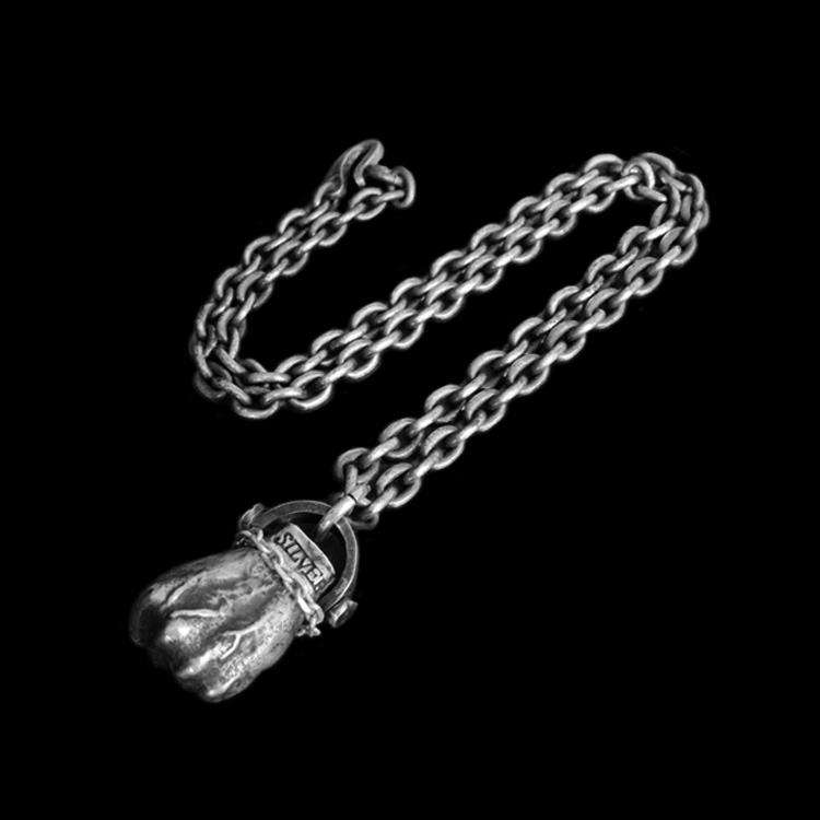 Fist of strength Silver Necklace Fist Necklace SSN20
