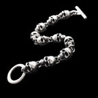 Skull Bracelet 925 silver mens Bracelet SSB42