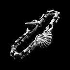 The deal with the devil 925 silver Skull Bracelet