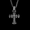 Cruciferous silver cross pendant domineering mens necklace