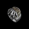 Mens pinky rings 925 silver mens Breach live out the self ring 