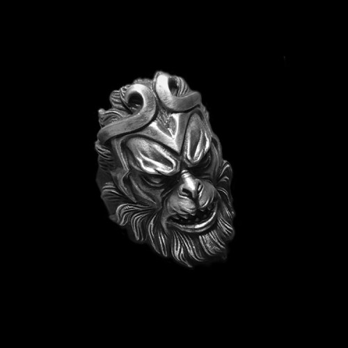 The monkey king ring 925 Sterling silver angry monkey rings SSJ176