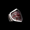 Lava Ruby Ring - Men's Sterling Silver Ring
