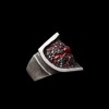 Lava Ruby Ring - Men's Sterling Silver Ring