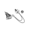 Sailboat Brooch​ 925 silver Riding the Waves Suit pocket decoration badge