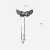 Angel Wing Brooch 925 Silver Mens Crown Brooch