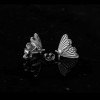 Enchanting Moth Stud Earrings | Handmade 925 Sterling Silver Nature-Inspired Jewelry for Women