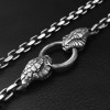 Elevate Your Style with a Double Head Silver Snake Necklace