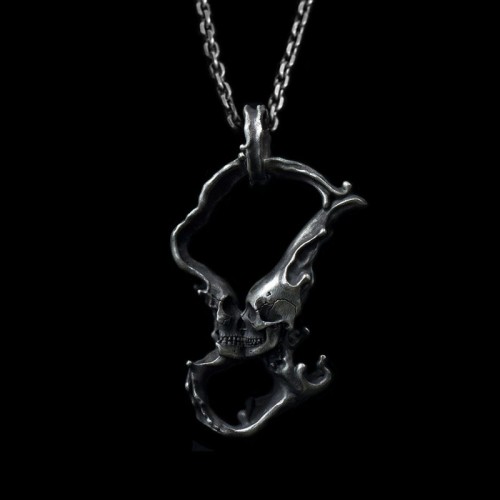 Kiss skull pendant 925 silver smooch skull pendants SSP145