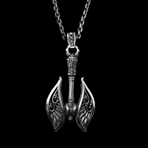 Axe necklace pendant 925 silver Magic hatchet pendant