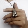 Strength Necklace 925 Silver Fist of Strength Pendant