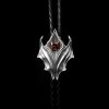 Bat Ruby Bolo Tie Necklace 925 Silver Pendant