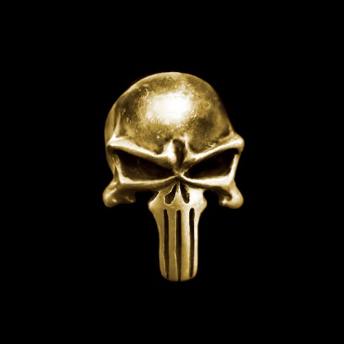 Unleash Your Edge with the Brass Skull Punisher Ring