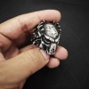 Predator Silver Skull Ring Bold Symbol of Power and Style