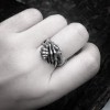 Devil's Deal Ring - Men's Sterling Silver Statement Ring