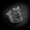 Anubis rings captivating depiction to the meticulously engraved symbols