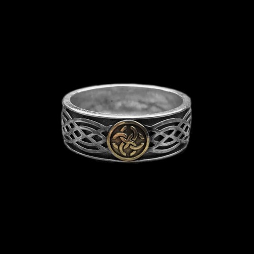 Celtic knot Ring 925 Silver Celtic amulet mens pinky rings 