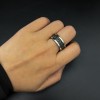 Dragon scale ring Handmade silver rings for men