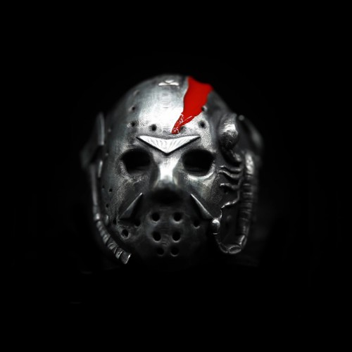 Jason voorhees ring 925 Silver black friday Jason rings