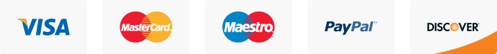 Accepted secure payment methods