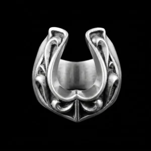 Heavy Horseshoe Ring for Men
