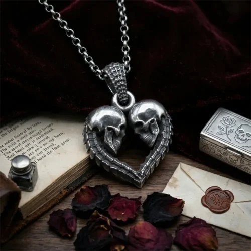 Skull Couple Pendants