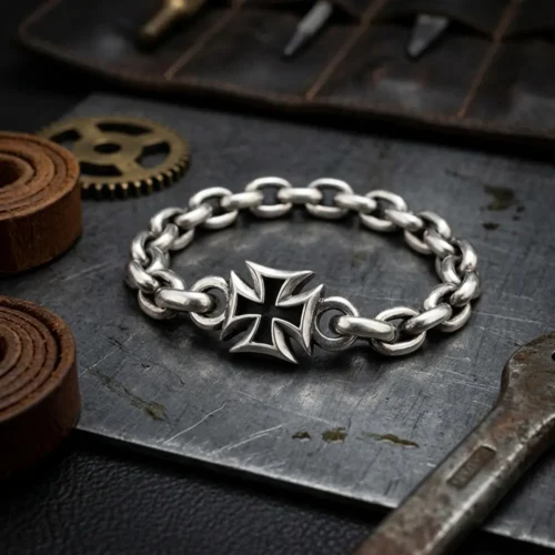 mens cross bracelet