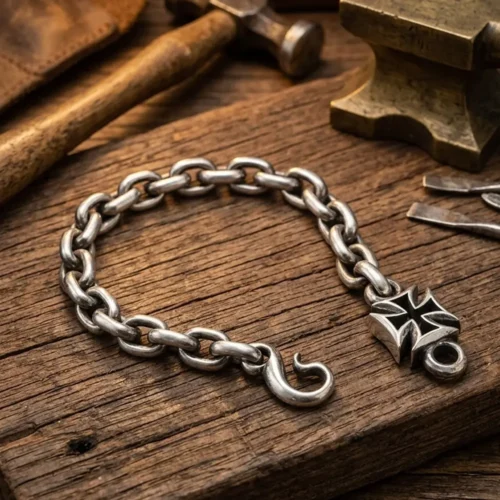 mens cross bracelet