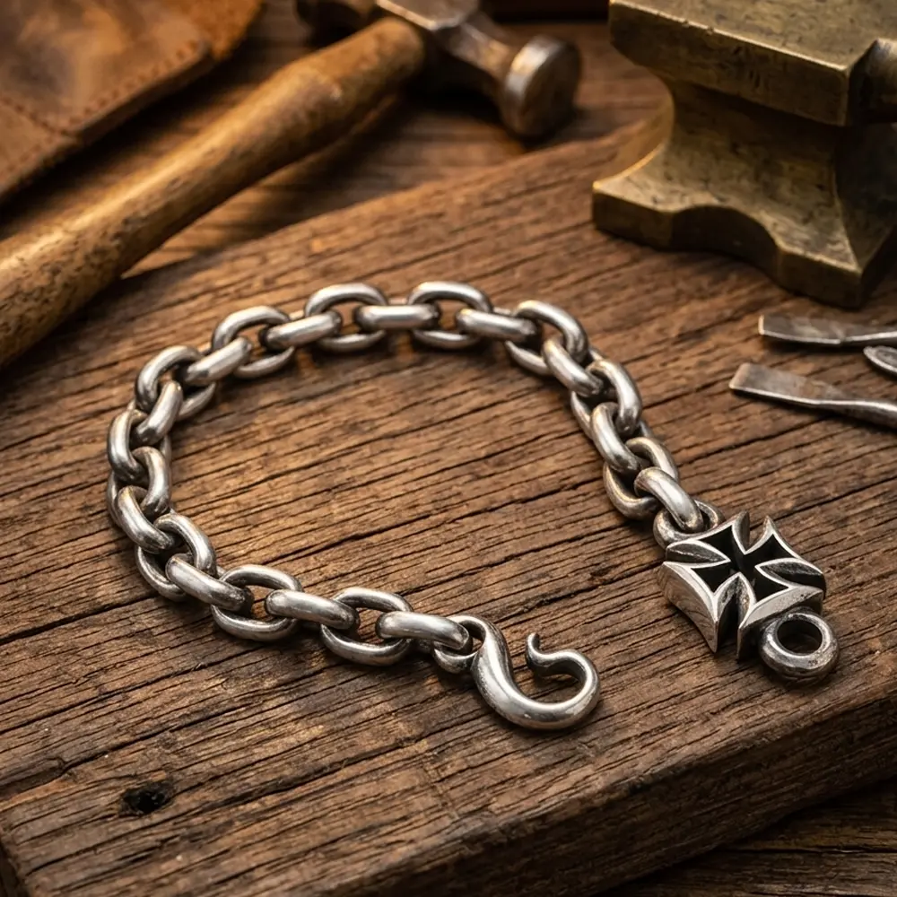 mens cross bracelet