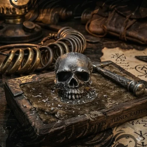 silver skull rings for men