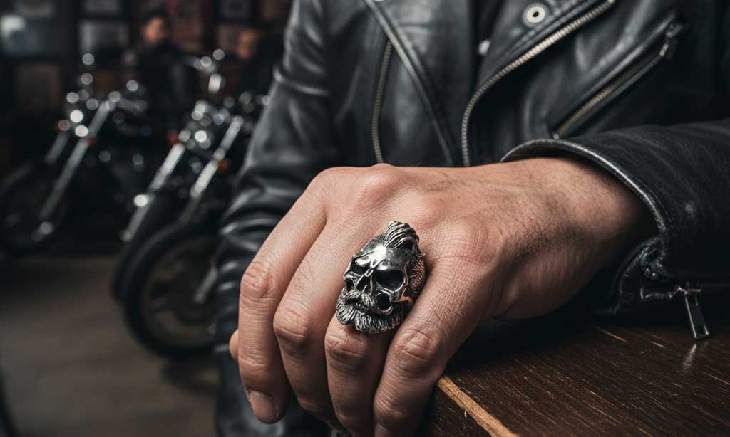 silver skull rings