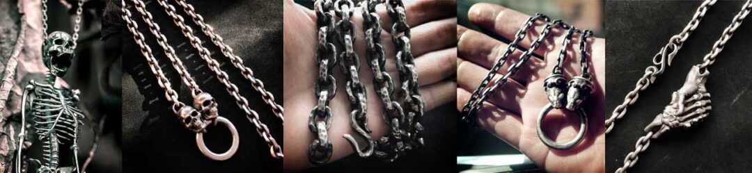 silver rope chain mens