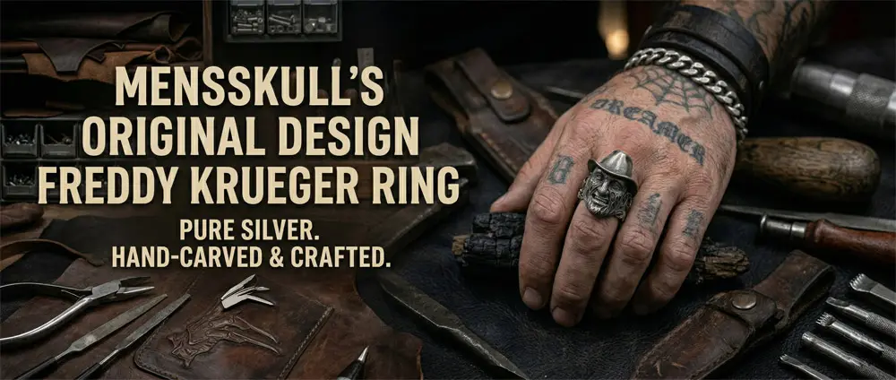 freddy krueger ring horror gothic ring nightmare jewelry