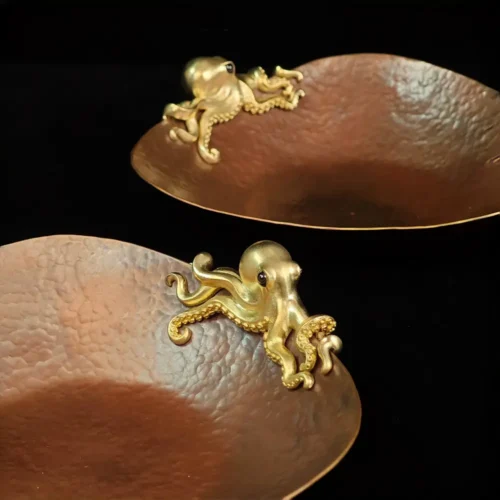 Hammered copper tray