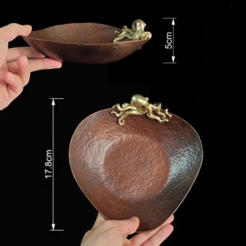 Hammered copper tray