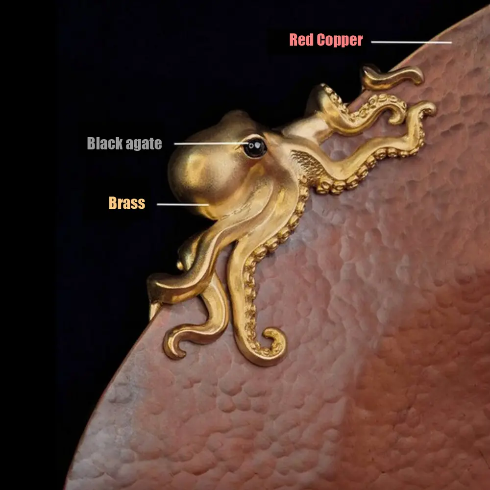 Hammered copper tray