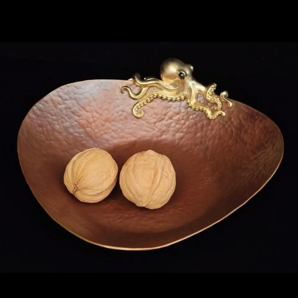 Hammered copper tray