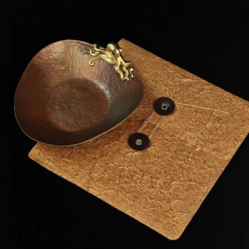 Hammered copper tray