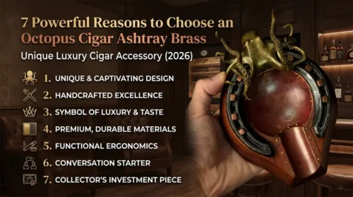 octopus cigar ashtray brass handmade vintage cigar ashtray