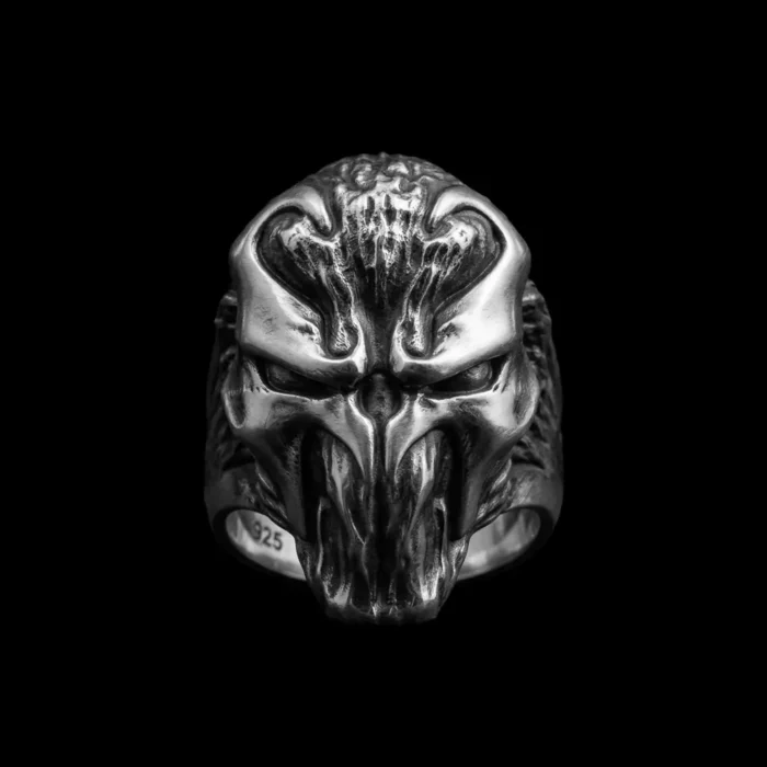 spawn ring gothic demon style statement ring for men