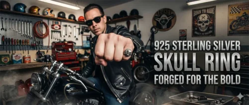 925 Sterling Silver Skull Ring