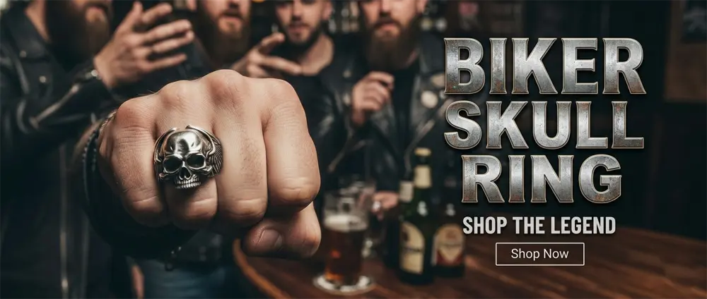 Biker Skull Ring